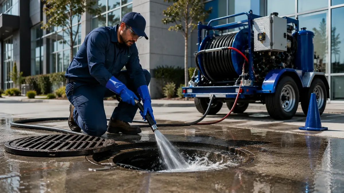 Commercial Hydro Jet Drain Cleaning in Covina