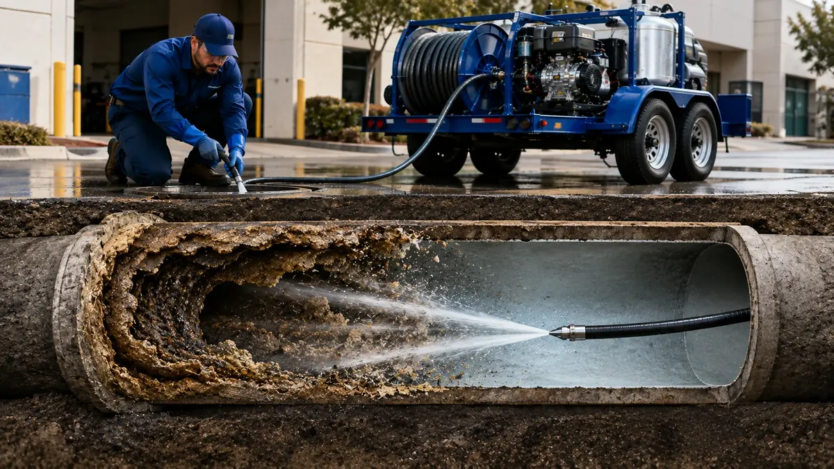 Sewer Pipe Descaling in Covina