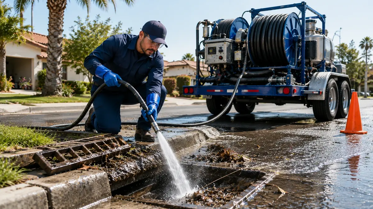 Storm Drain Hydro Jet Cleaning in Covina